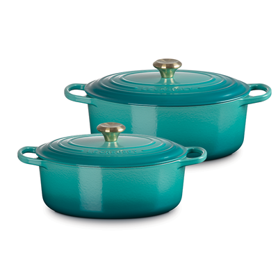 Ensemble de deux cocottes ovales